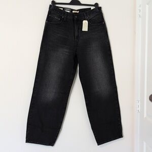 Levi's Black Straight Leg Jeans